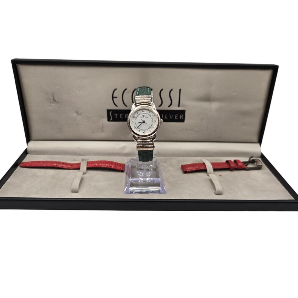 Vintage Ecclissi .925 Sterling Silver Quartz Watch